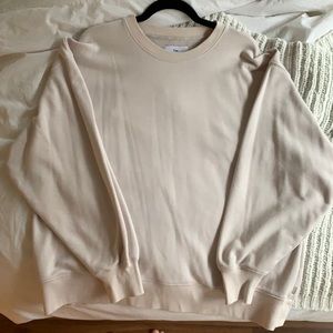 Cream TNA crewneck - Aritzia